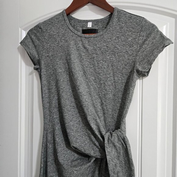 Vitality Marshmallow Tie Sample Dress in Heathered Gray - Size Small - Picture 2 of 8